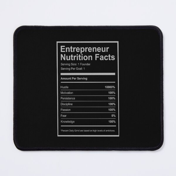 Item preview, Entrepreneur Nutrition Facts designed and sold by AVNGR-Design.