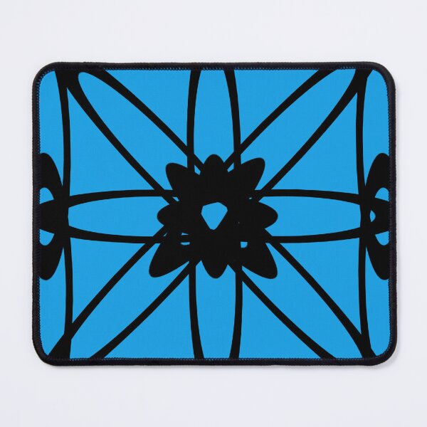 Item preview, This is picture of the shape and flowers  line drawing blue background  designed and sold by JK1989.
