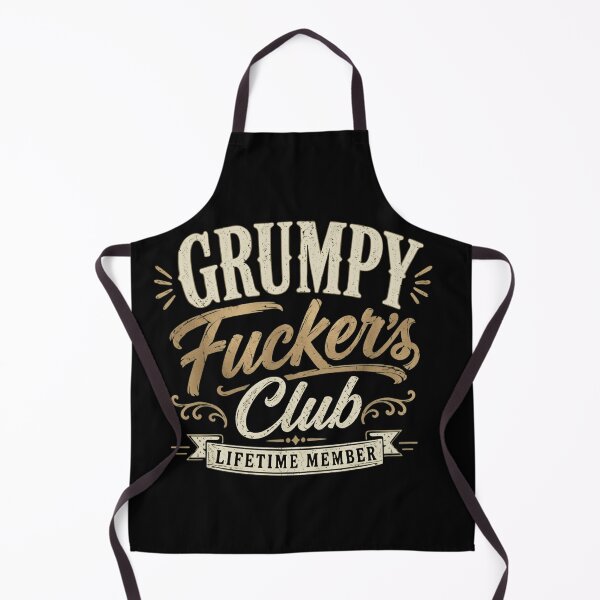 Item preview, Grumpy Fuckers Club Lifetime Member - Funny Sarcastic Vintage Typography designed and sold by haitrieuic96.