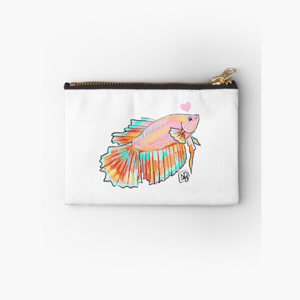 Item preview, Cute pink Long-Finned Betta Fish designed and sold by sofies.eco.art.