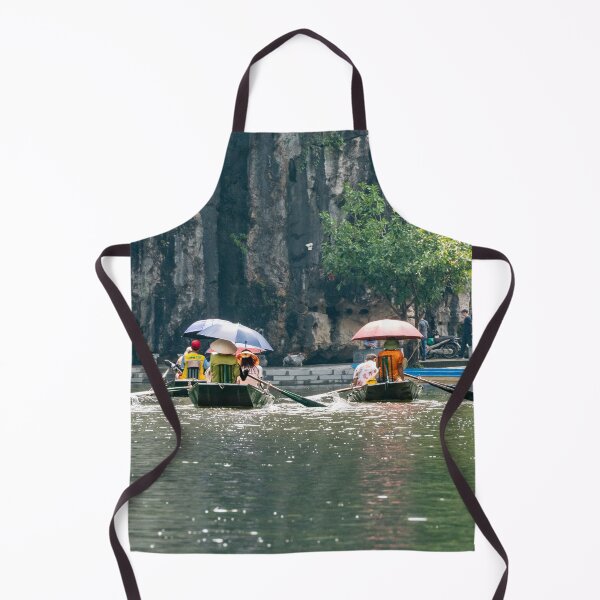 Item preview, Tam Coc River Rowboats - Ngo Dong River, Ninh Binh | Iconic Vietnam Landscape Art designed and sold by Ross.A.Campbell.