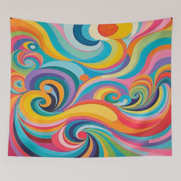 Item preview, Rainbow Swirls designed and sold by ViaARTfactory.