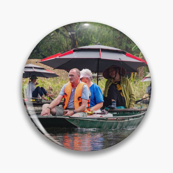 Item preview, Tam Coc River Rowboats - Ngo Dong River, Ninh Binh | Iconic Vietnam Landscape Art designed and sold by Ross.A.Campbell.