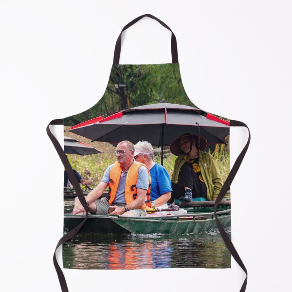 Item preview, Tam Coc River Rowboats - Ngo Dong River, Ninh Binh | Iconic Vietnam Landscape Art designed and sold by Ross.A.Campbell.
