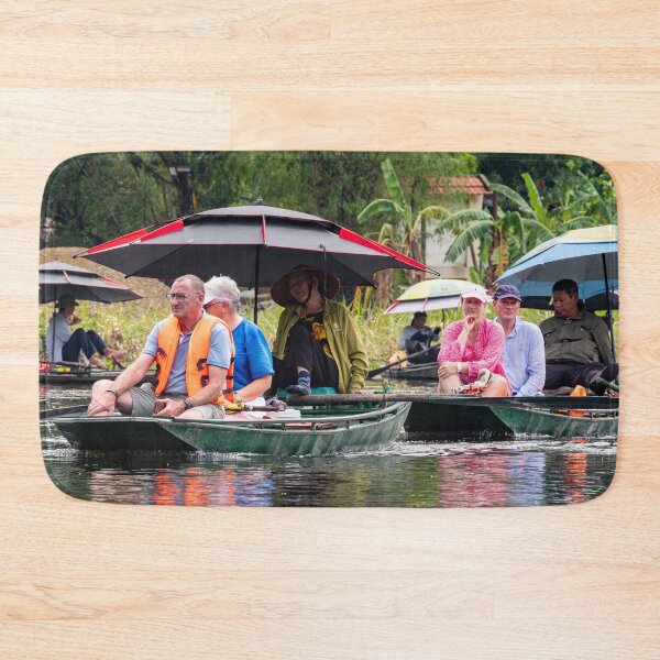 Item preview, Tam Coc River Rowboats - Ngo Dong River, Ninh Binh | Iconic Vietnam Landscape Art designed and sold by Ross.A.Campbell.