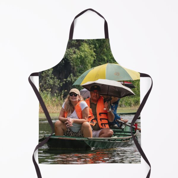 Item preview, Tam Coc River Rowboats - Ngo Dong River, Ninh Binh | Iconic Vietnam Landscape Art designed and sold by Ross.A.Campbell.