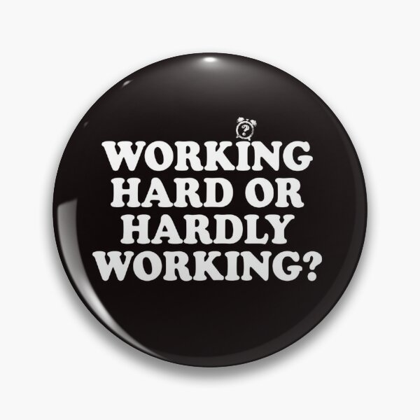Item preview, Working Hard or Hardly Working Typography designed and sold by MaafiaArtsThai.