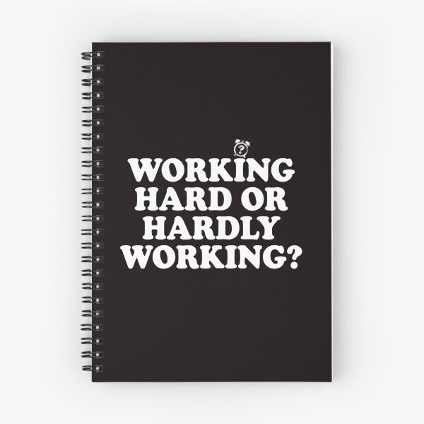 Item preview, Working Hard or Hardly Working Typography designed and sold by MaafiaArtsThai.