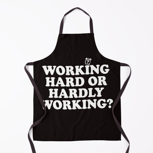 Item preview, Working Hard or Hardly Working Typography designed and sold by MaafiaArtsThai.