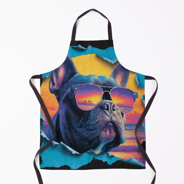 Item preview, French Bulldog in Sunglasses Frenchie Dog with Summer Vibes designed and sold by Littermin.