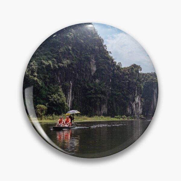 Item preview, Tam Coc River Rowboats - Ngo Dong River, Ninh Binh | Iconic Vietnam Landscape Art designed and sold by Ross.A.Campbell.