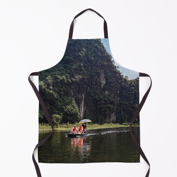 Item preview, Tam Coc River Rowboats - Ngo Dong River, Ninh Binh | Iconic Vietnam Landscape Art designed and sold by Ross.A.Campbell.