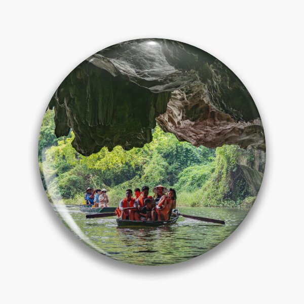 Item preview, Tam Coc River Rowboats - Ngo Dong River, Ninh Binh | Iconic Vietnam Landscape Art designed and sold by Ross.A.Campbell.