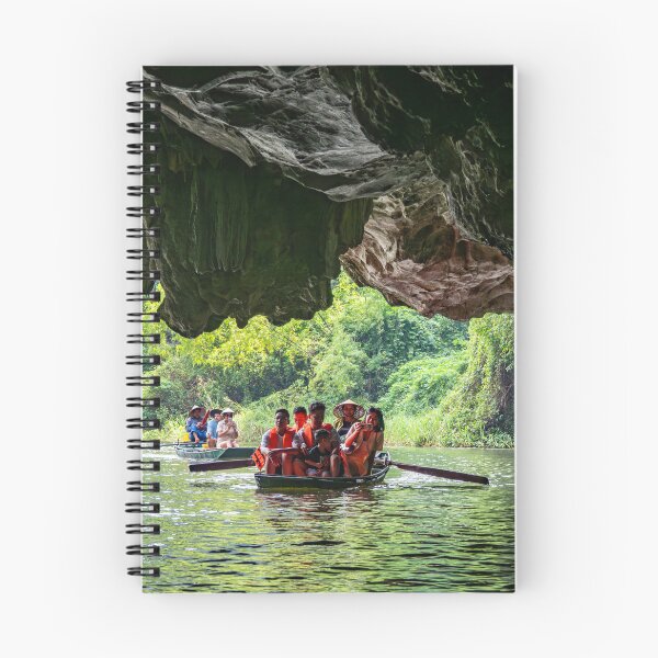 Item preview, Tam Coc River Rowboats - Ngo Dong River, Ninh Binh | Iconic Vietnam Landscape Art designed and sold by Ross.A.Campbell.