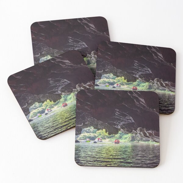 Item preview, Tam Coc River Rowboats - Ngo Dong River, Ninh Binh | Iconic Vietnam Landscape Art designed and sold by Ross.A.Campbell.