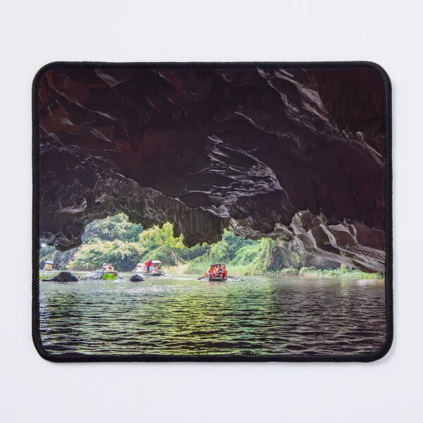 Item preview, Tam Coc River Rowboats - Ngo Dong River, Ninh Binh | Iconic Vietnam Landscape Art designed and sold by Ross.A.Campbell.