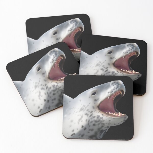 Item preview, Leopard seal yawn designed and sold by GivernyKate.