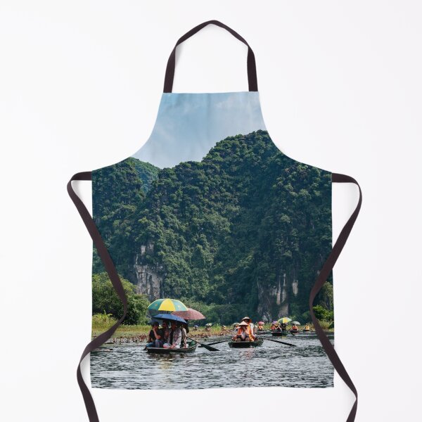 Item preview, Tam Coc River Rowboats - Ngo Dong River, Ninh Binh | Iconic Vietnam Landscape Art designed and sold by Ross.A.Campbell.