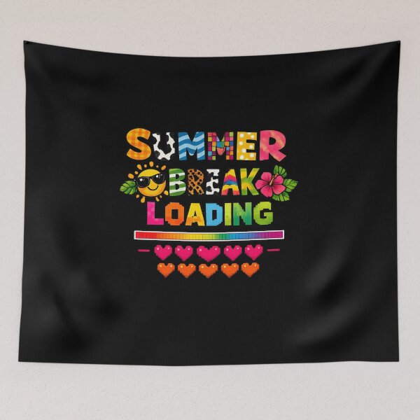 Item preview, Summer Break Loading Funny Teacher Vacation, Colorful Last Day of School Summer Teacher  designed and sold by Zizo-DR44.