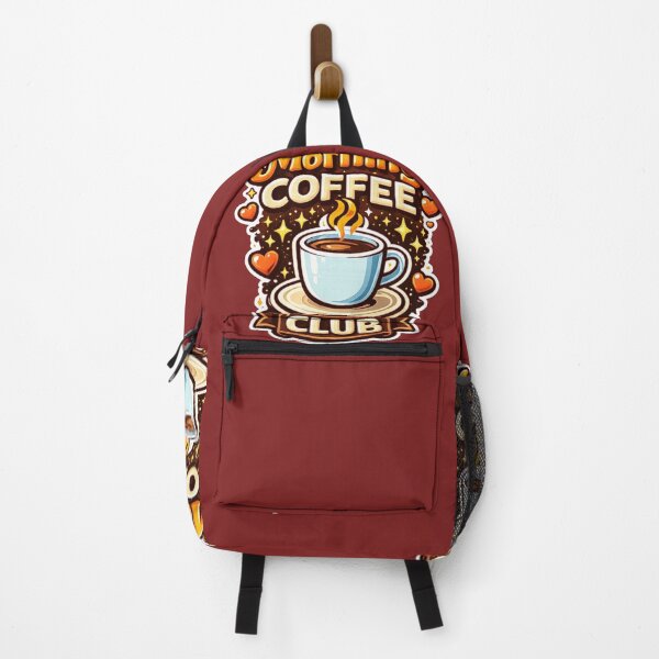 Aperçu de l'œuvre Club du café du matin : citation inspirante pour les accros au café et les baristas. Disponible en t-shirt, autocollant, coque d'iPhone, mug, sac et sweat à capuche. créée et vendue par ArtByTripti.