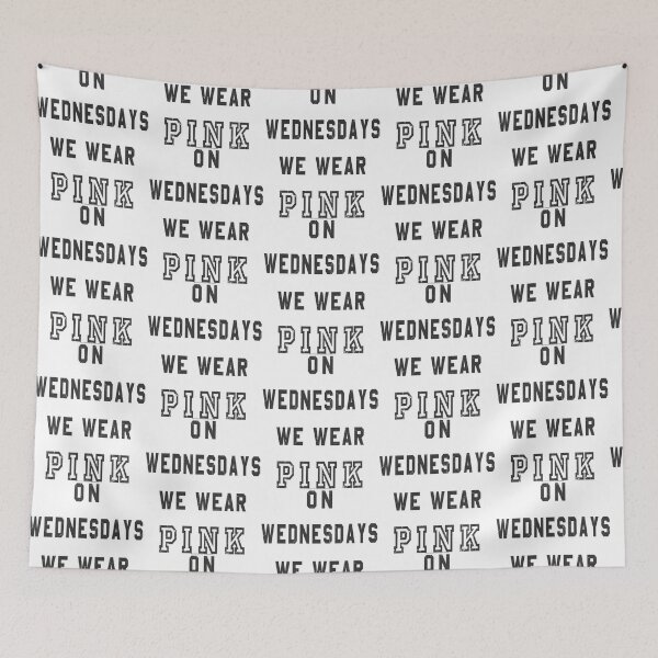 Item preview, Mean Girls On Wednesdays We Wear Pink Scratch Text designed and sold by Kerai Storeyo.
