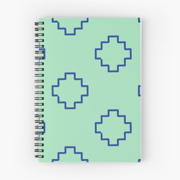Item preview, French Blue Andean Crosses on Celadon Green designed and sold by PSCSCo.