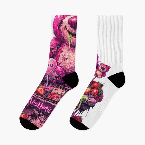 Item preview, Äēsthetic Entropy Bear: Voxel Strawberry Glitch designed and sold by A E S T H E T A T A G.