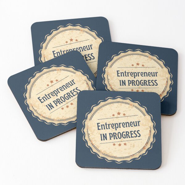 Item preview, Entrepreneur In Progress, gift for up-and-coming entrepreneurs designed and sold by BrokeNoMoreCo.