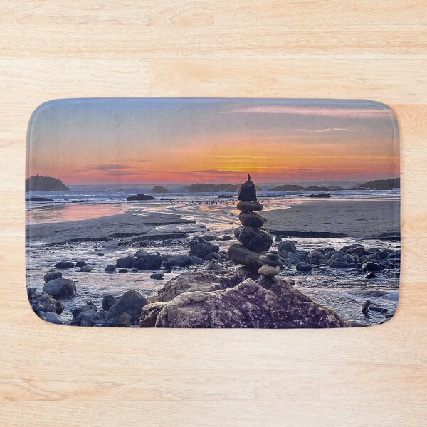 Item preview, Oregon Coast Sunset Balanced Rocks Photography Print designed and sold by aadventures.