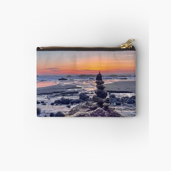 Item preview, Oregon Coast Sunset Balanced Rocks Photography Print designed and sold by aadventures.