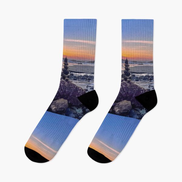 Item preview, Oregon Coast Sunset Balanced Rocks Photography Print designed and sold by aadventures.