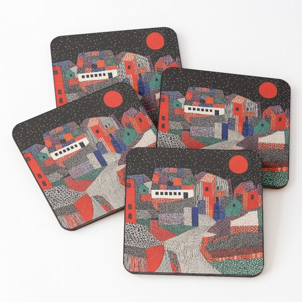 Item preview, Midnight Village Under Red Moon designed and sold by Modaozushi216.