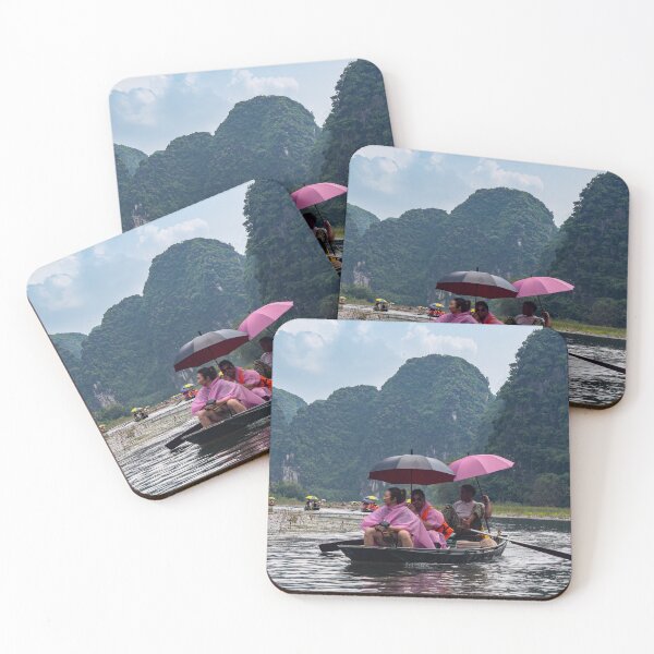 Item preview, Tam Coc River Rowboats - Ngo Dong River, Ninh Binh | Iconic Vietnam Landscape Art designed and sold by Ross.A.Campbell.