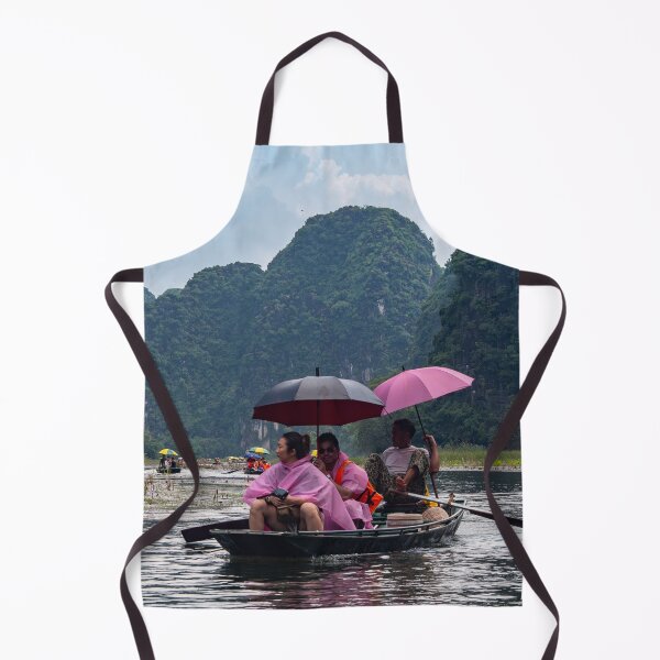 Item preview, Tam Coc River Rowboats - Ngo Dong River, Ninh Binh | Iconic Vietnam Landscape Art designed and sold by Ross.A.Campbell.