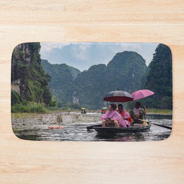 Item preview, Tam Coc River Rowboats - Ngo Dong River, Ninh Binh | Iconic Vietnam Landscape Art designed and sold by Ross.A.Campbell.