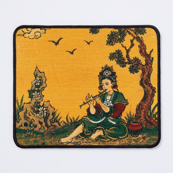 Item preview, Vintage Flute Girl Oriental Folk designed and sold by eliramaison.