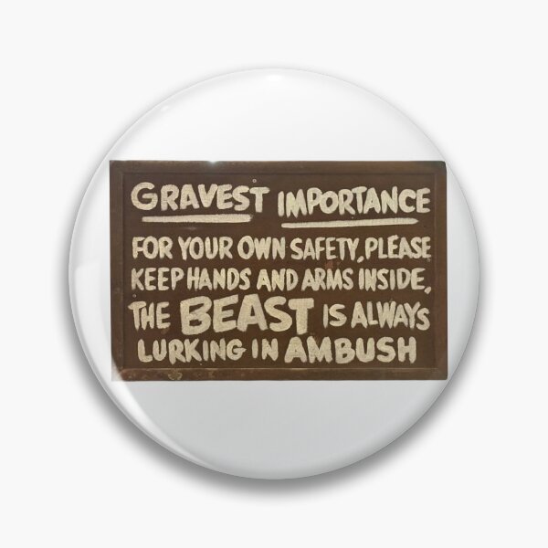 Item preview, The Beast Safety Sign designed and sold by valntines.