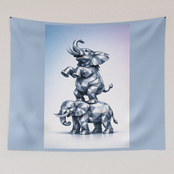 Item preview, Elephants Showing Off designed and sold by CarolM.