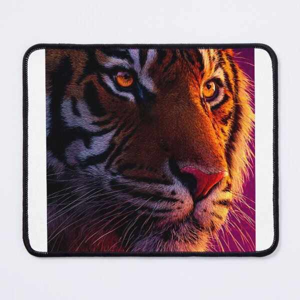 Item preview, phone case tiger face at sunset designed and sold by astriebatik.