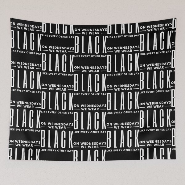 Item preview, On Wednesday We Wear Black - Black Color Lover designed and sold by Kerai Storeyo.