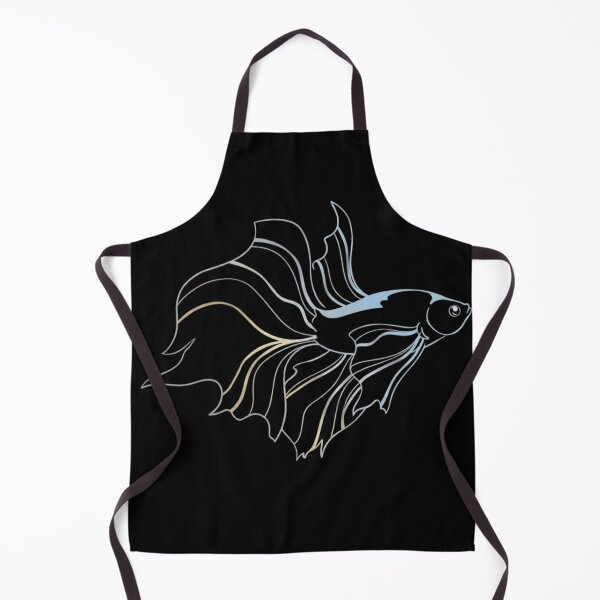 Item preview, Minimalist Elegant Betta Fish Line Art - Metallic Siamese Fighting Fish designed and sold by haitrieuic96.