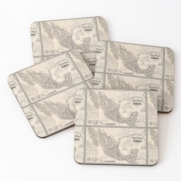 Item preview, Mexico map 1863 designed and sold by bascconut.