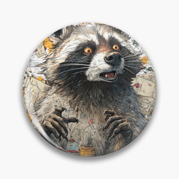 Item preview, Conspiracy Theory Raccoon designed and sold by MegaBlackMarket.