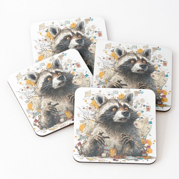 Item preview, Conspiracy Theory Raccoon designed and sold by MegaBlackMarket.