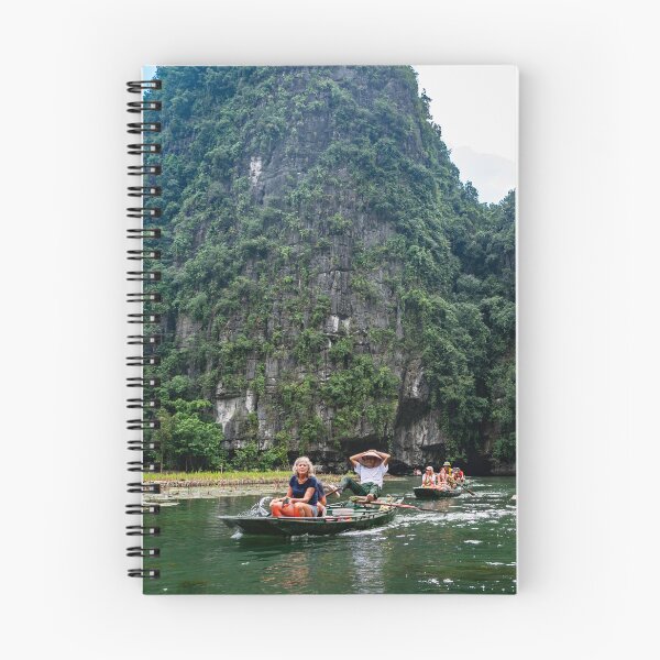 Item preview, Tam Coc River Rowboats - Ngo Dong River, Ninh Binh | Iconic Vietnam Landscape Art designed and sold by Ross.A.Campbell.