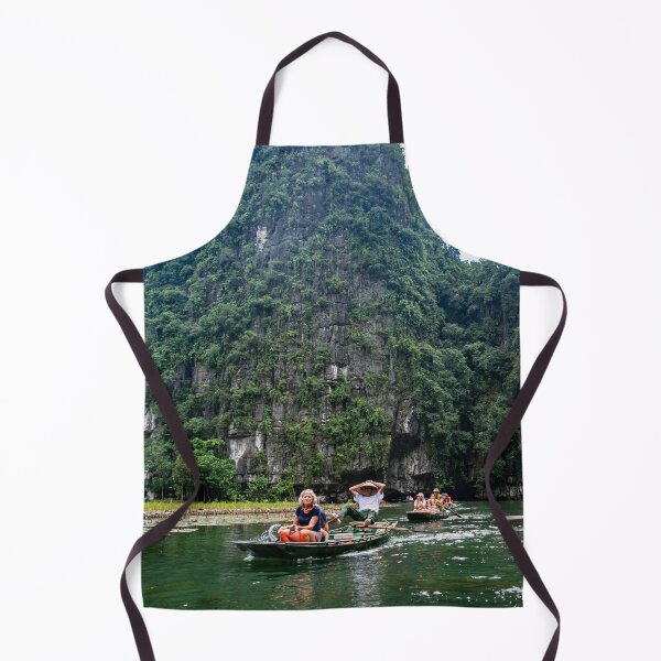 Item preview, Tam Coc River Rowboats - Ngo Dong River, Ninh Binh | Iconic Vietnam Landscape Art designed and sold by Ross.A.Campbell.
