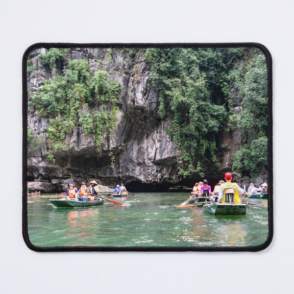 Item preview, Tam Coc River Rowboats - Ngo Dong River, Ninh Binh | Iconic Vietnam Landscape Art designed and sold by Ross.A.Campbell.