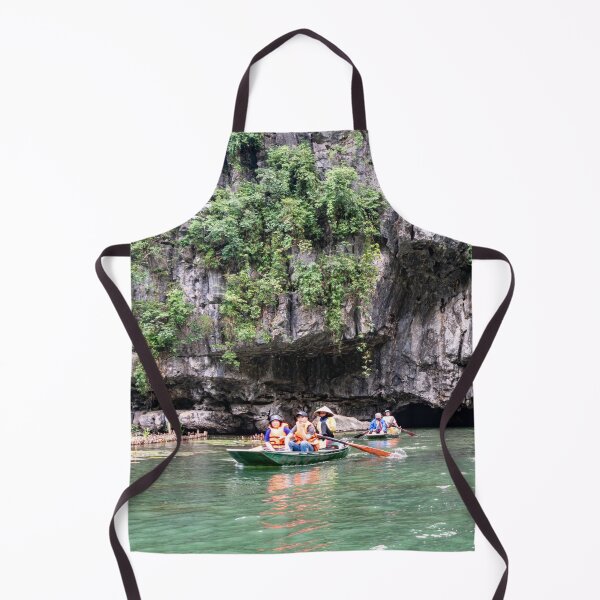 Item preview, Tam Coc River Rowboats - Ngo Dong River, Ninh Binh | Iconic Vietnam Landscape Art designed and sold by Ross.A.Campbell.