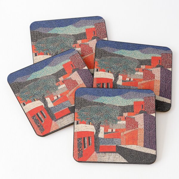 Item preview, Red Alley Landscape with Tree designed and sold by Modaozushi216.