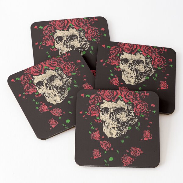 Item preview, Grateful Dead Skull Flower Roses designed and sold by valery-kenz.